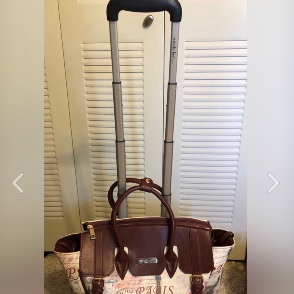 Nicole Lee Fiona Paris rolling tote bag